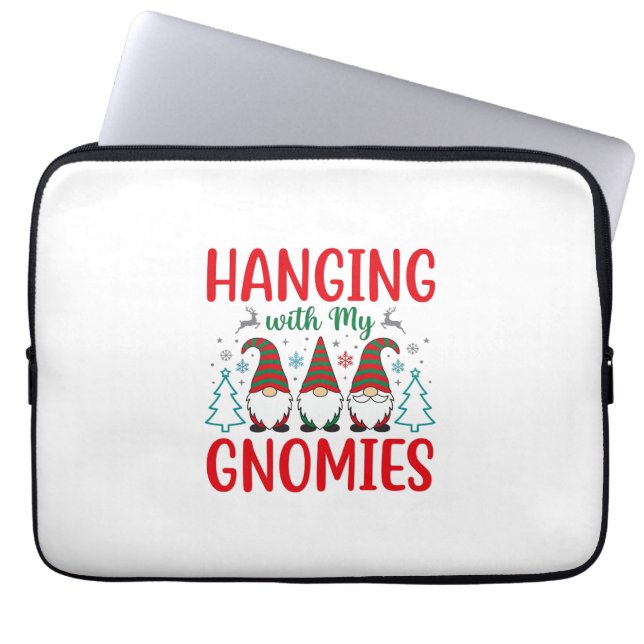 Capa Para Notebook Passando o Natal com Meus Gnomos (Frente)
