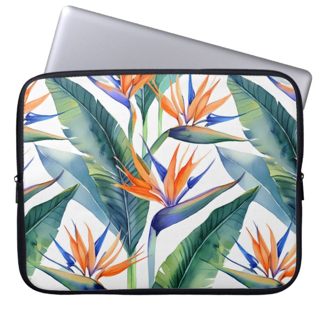 Capa Para Notebook Pássaro Tropical do padrão do Paraíso (Frente)