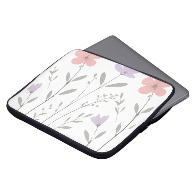 Capa Para Notebook Pastel Bloom Floral para Meninas Adolescentes (Frente Topo)