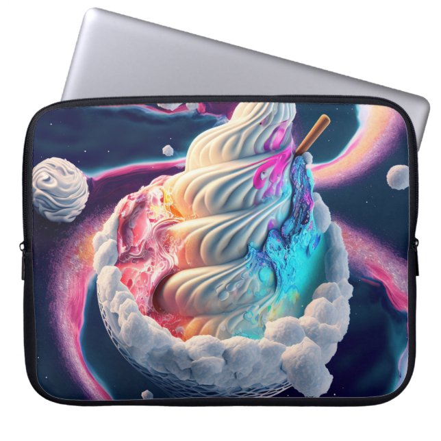 CAPA PARA NOTEBOOK PASTEL FANTASY SORVETE CONE (Frente)