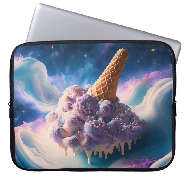 CAPA PARA NOTEBOOK PASTEL FANTASY SORVETE CONE (Frente)