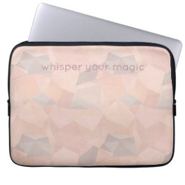 Capa Para Notebook Pastel Geométrico Pop | Blush Estojo Personalizado