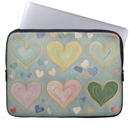 Capa Para Notebook Pastel Heart Tapeçaria