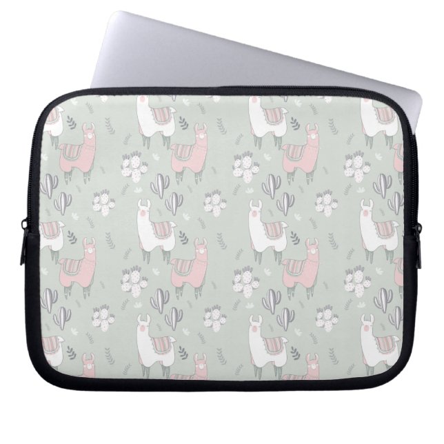 Capa Para Notebook Pastel Llama Pattern (Frente)
