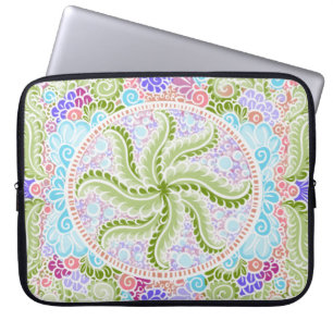 Capa Para Notebook Pastel Nature Mandala Art