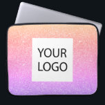 Capa Para Notebook Pastel rosa púrpura - Promocional de logotipo pers<br><div class="desc">Dourado, púrpura e rosa Pastel de óculos moderno e profissional, brilho e Promocional de logotipo personalizado elegante e sobressalente Bag de Laptop corporativo ou caixa de Promocional de Capa para um presente do setor de beleza. Este caso pode ser personalizado para incluir o logotipo da sua empresa ou da sua...</div>