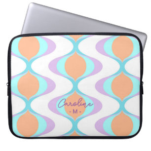 Capa Para Notebook Pastel Violet Orange Aqua Blue Ogeaves