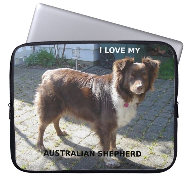 Capa Para Notebook pastor australiano red tri love w pic (Frente)