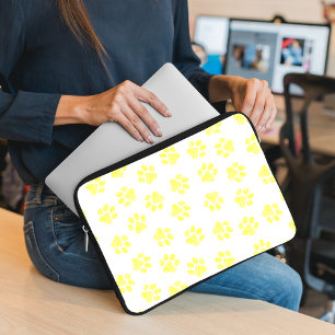 Capa Para Notebook patas de rabo, patas de cão, patas amarelas