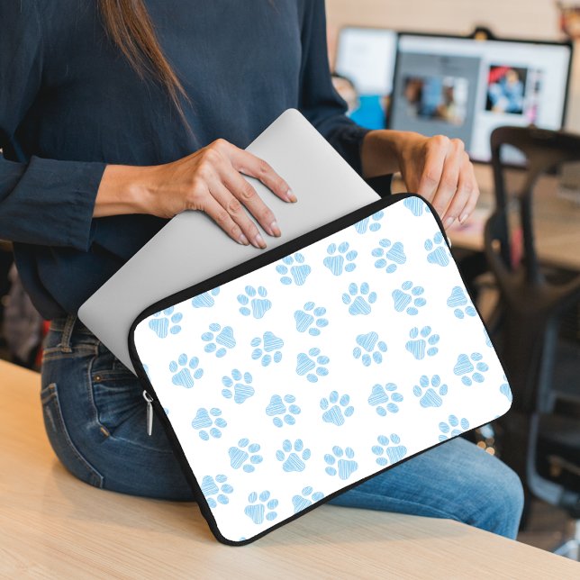 Capa Para Notebook patas de rabo, patas de cão, patas azuis de bebê (Criador carregado)