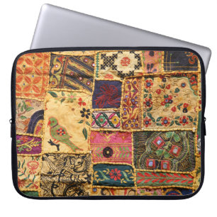 Capa Para Notebook Patchwork da Índia: Hampi Market Cloth.