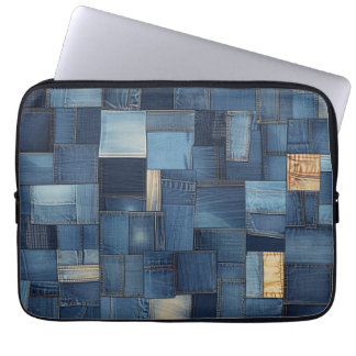 Capa Para Notebook Patchwork de Denim