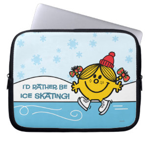Capa Para Notebook Patinagem no gelo pequeno da senhorita Luz do sol