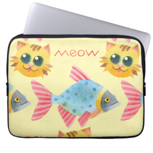 Capa Para Notebook Patos Coloridos De Gato, Patos Corados