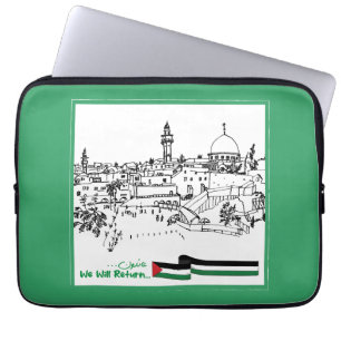 Capa Para Notebook Patrimônio Palestiniano e Esperança: Voltaremos