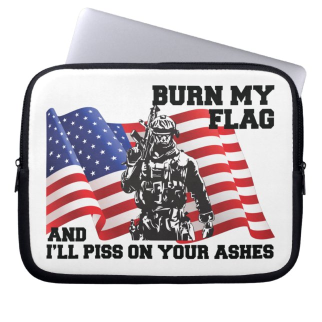 Capa Para Notebook Patriota Americano (Frente)