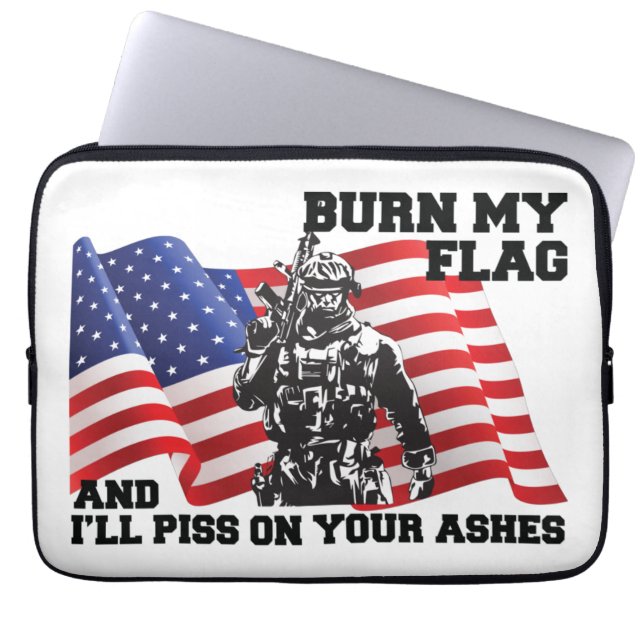 Capa Para Notebook Patriota Americano (Frente)
