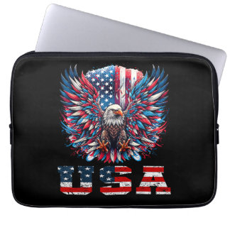 Capa Para Notebook Patriotic Eagle USA Flag