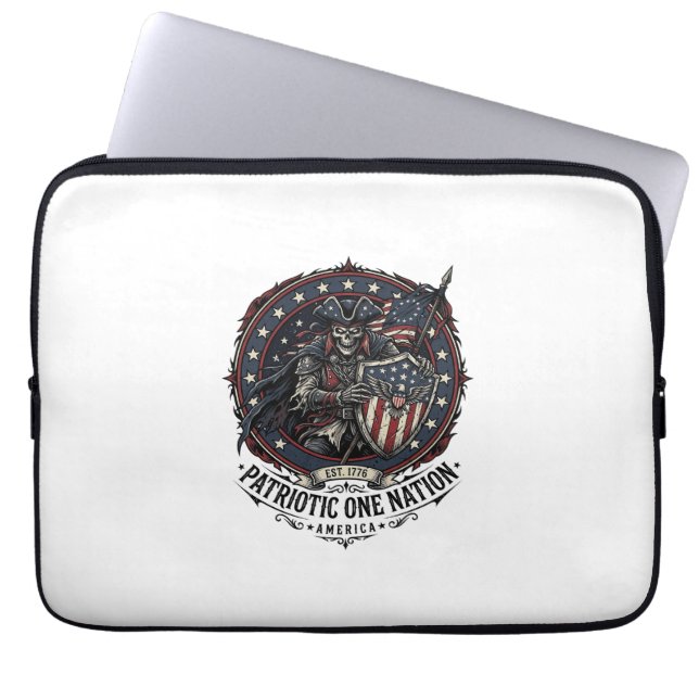 Capa Para Notebook Patriótico Fantasma Patriota Horror Monstro Patrio (Frente)
