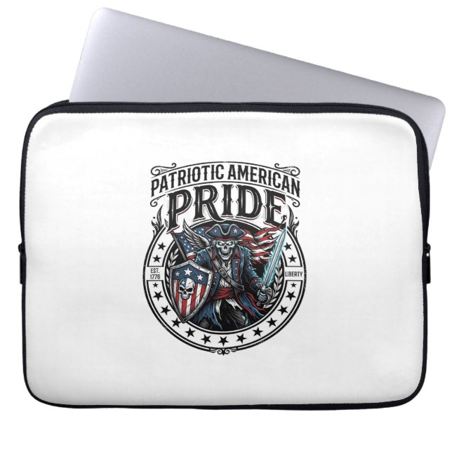 Capa Para Notebook Patriótico Fantasma Patriota Horror Monstro Patrio (Frente)
