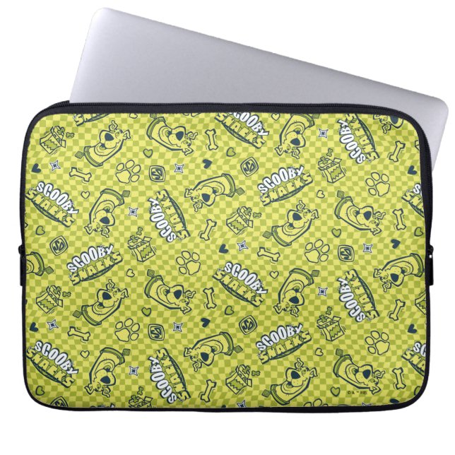 Capa Para Notebook Patterno do Verificador do Scooby Snacks Galore (Frente)