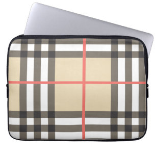 Capa Para Notebook Patterno Na moda da Moda Geométrica Escocesa