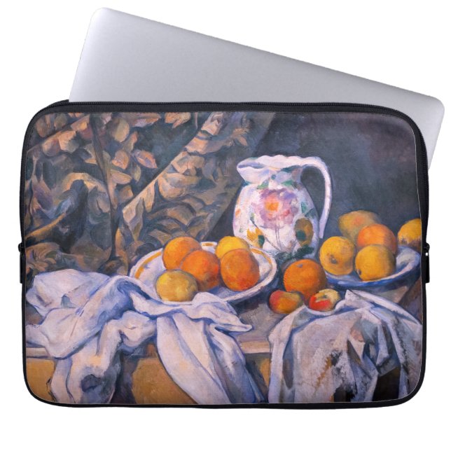 Capa Para Notebook Paul Cezanne - A Vida Estática com uma Cortina (Frente)