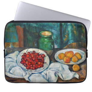 Capa Para Notebook Paul Cezanne - Ainda vive com cerejas e caçadores