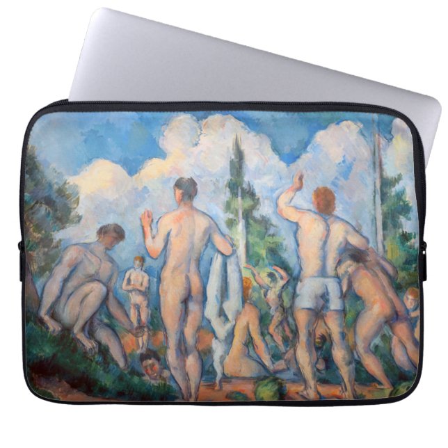Capa Para Notebook Paul Cezanne - Banhistas (Frente)