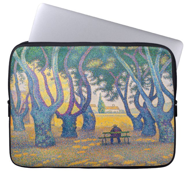Capa Para Notebook Paul Signac - Place des Lices, Santo-Tropez (Frente)