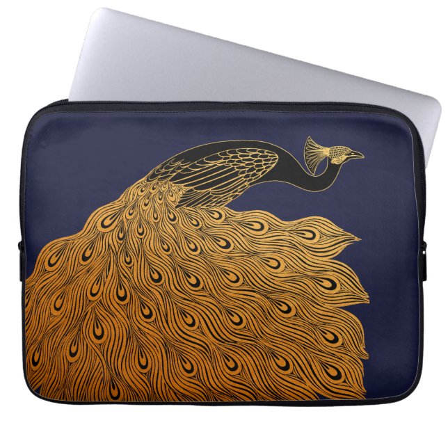 Capa Para Notebook Pavão Art Nouveau de Will Bradley (Frente)