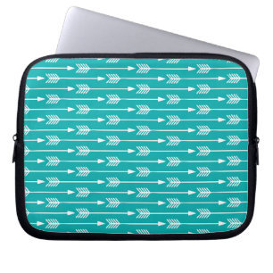 Capa Para Notebook Pavock Teal Arrows Patterno