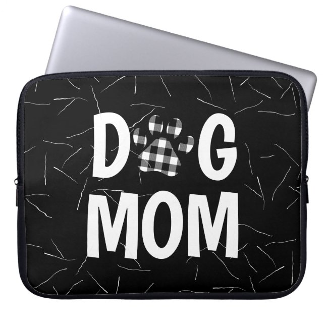 Capa Para Notebook Pawprint MOM da Xadrez de Buffalo (Frente)