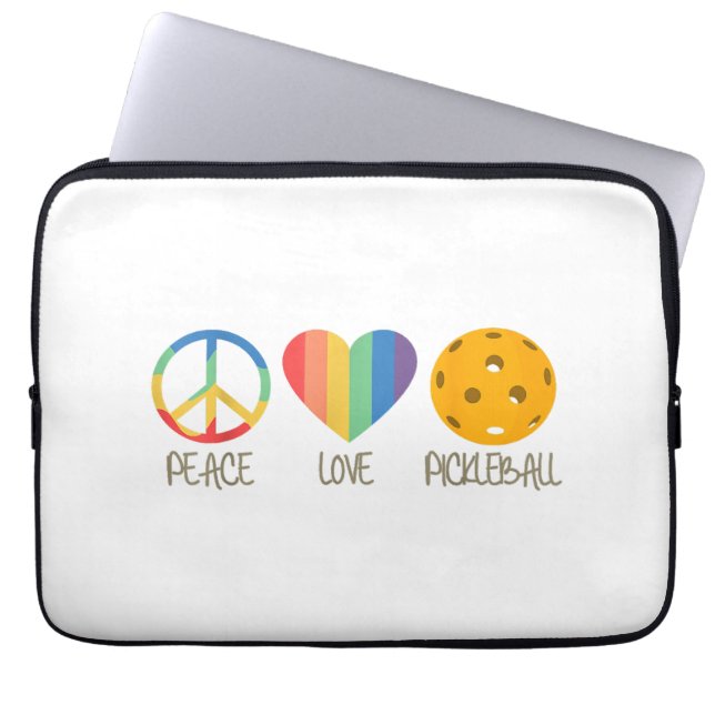 Capa Para Notebook Paz Amor Pickleball  (Frente)