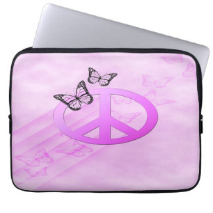 Capa Para Notebook Paz cor-de-rosa