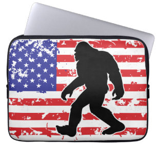 Capa Para Notebook Pé-grande numa bandeira americana