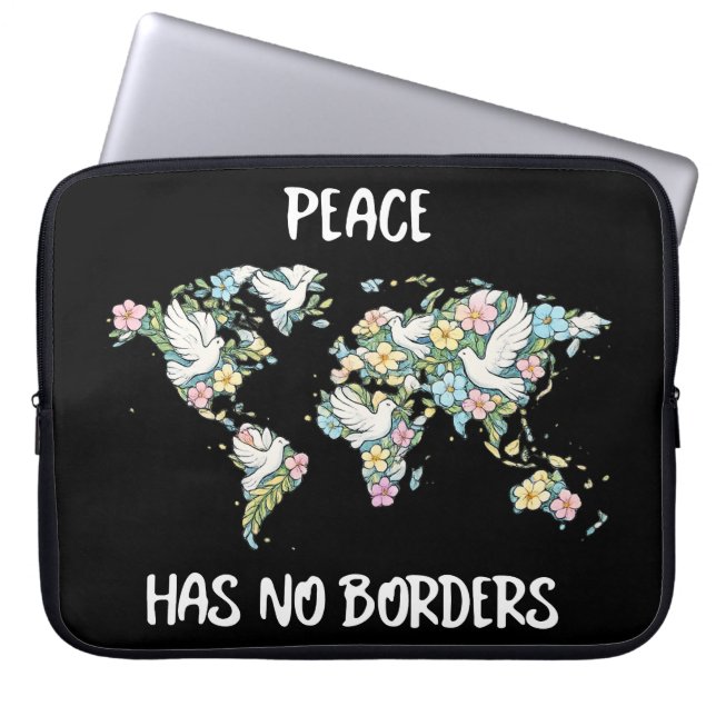 Capa Para Notebook Peace Has No Borders (Frente)