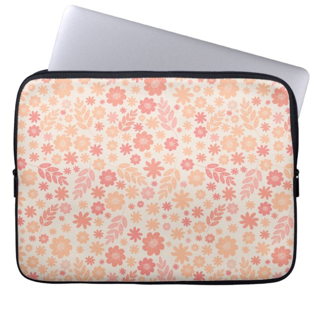 Capa Para Notebook Peach Airy Wildflower Meadow Standard (Frente)