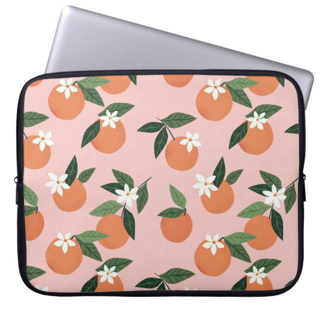 Capa Para Notebook Peach Orange Juice Patterno (Frente)