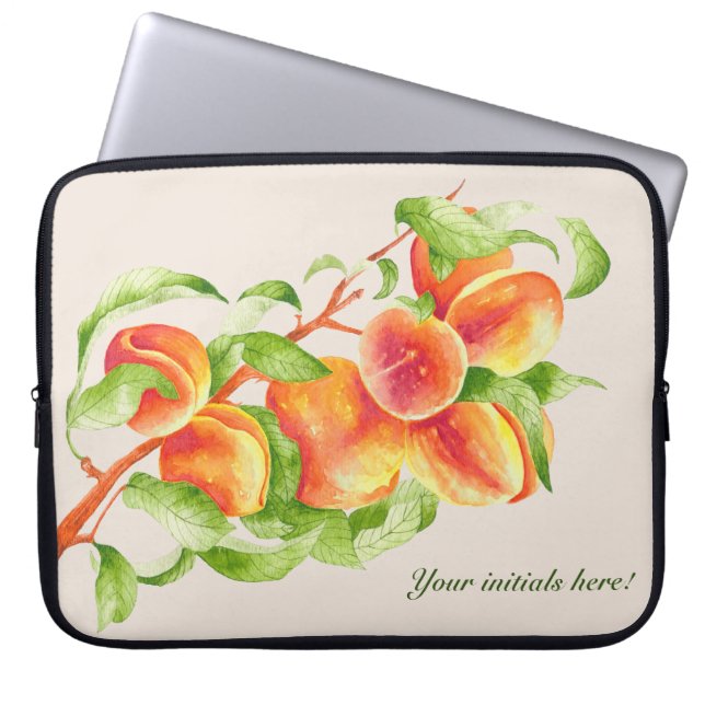 Capa Para Notebook 'Peach Paradise' em uma Bolsa de laptop (Frente)