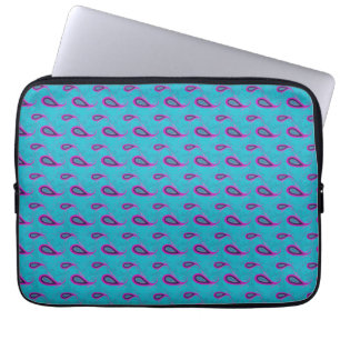 Capa Para Notebook Peacock e Magenta Paisley Pattern