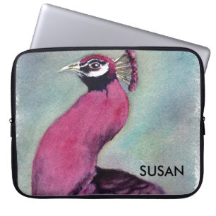 CAPA PARA NOTEBOOK PEACOCK GORGEOSO