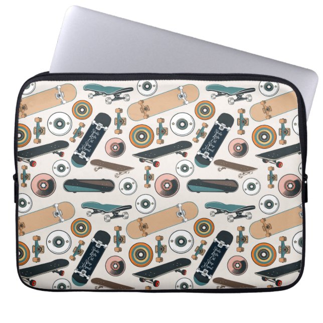 Capa Para Notebook Peças de Skate (Frente)