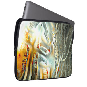 Capa Para Notebook Peças de textura de cinza a recorte digital