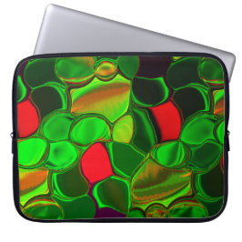 Capa Para Notebook Pedaços de cores, círculos e formas arredondadas