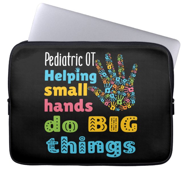 Capa Para Notebook Pediatria Para Ajudar Pequenas Mãos A Fazer Coisas (Frente)