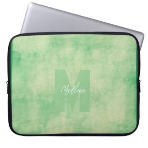 Capa Para Notebook Pedra Terrestre Verde Monograma