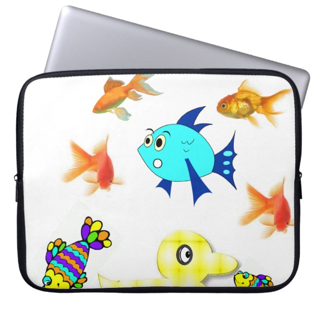 Capa Para Notebook Peixe bolsa de laptop (Frente)