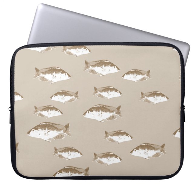 Capa Para Notebook peixe sépia (Frente)