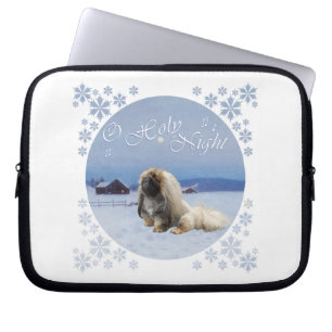 Capa Para Notebook Pekingese Ó Santa Noite